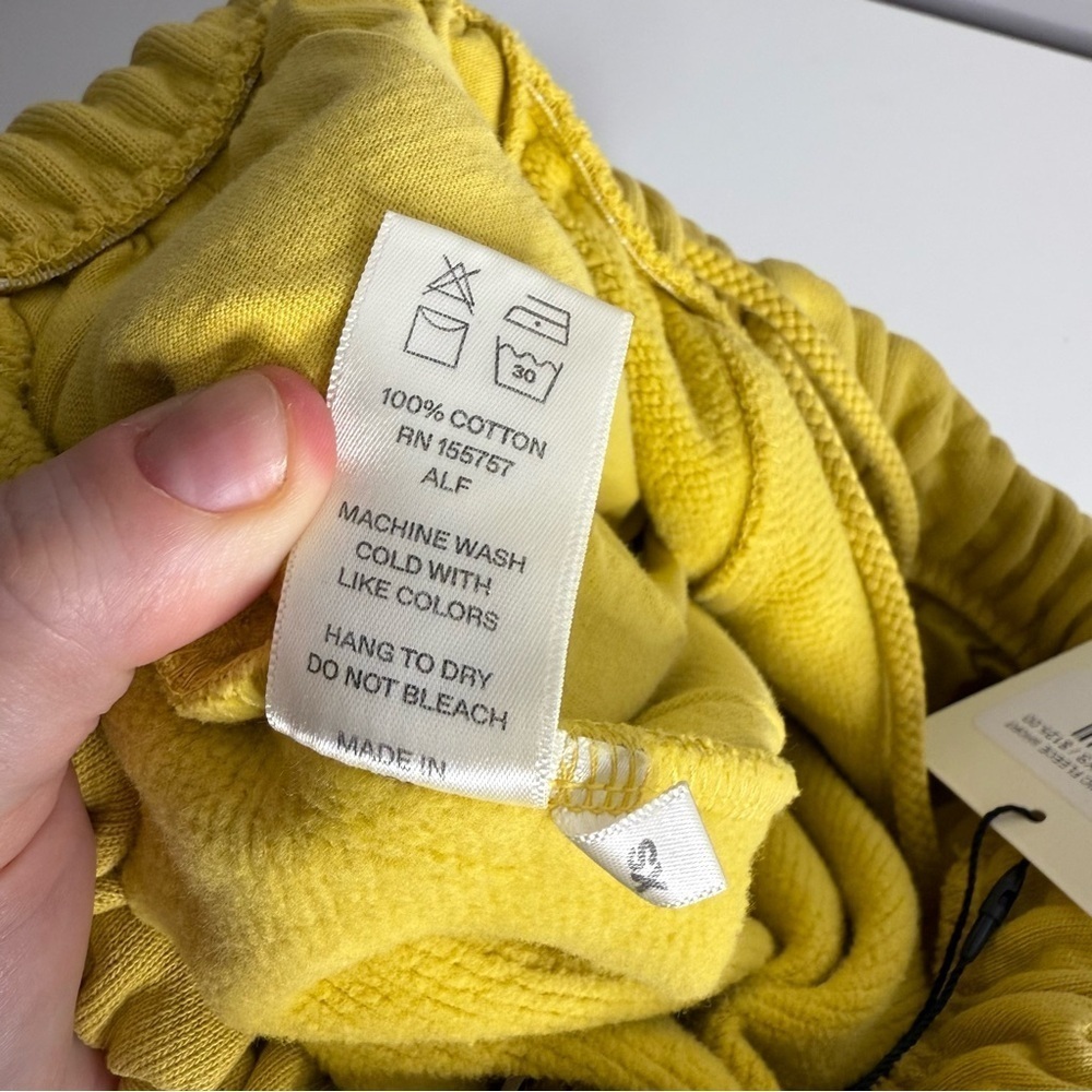 Madhappy - Earth Day Fleece Sweat Shorts Yellow - XS NWT - Picture 9 of 13